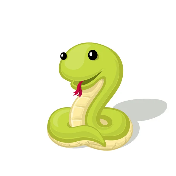 Vicces rajzfilm kígyó — Stock Vector