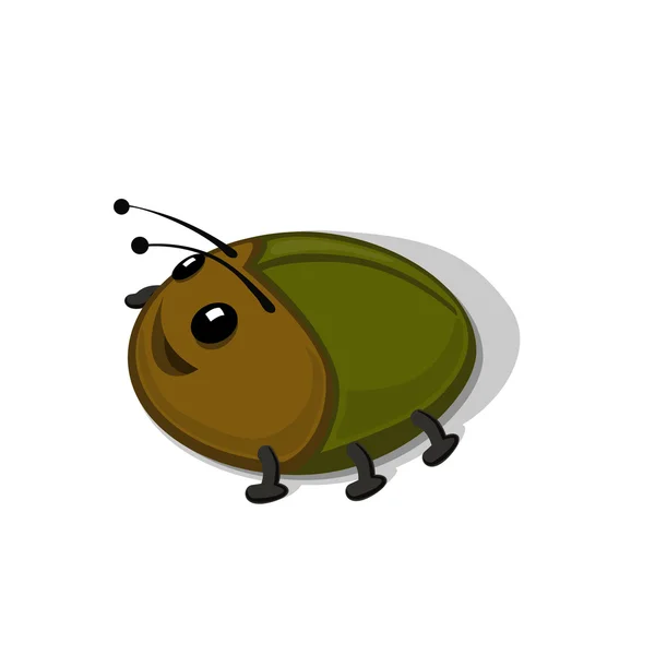 Divertido escarabajo de dibujos animados — Archivo Imágenes Vectoriales