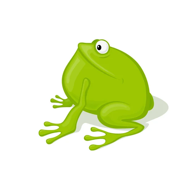 Drôle dessin animé crapaud — Image vectorielle