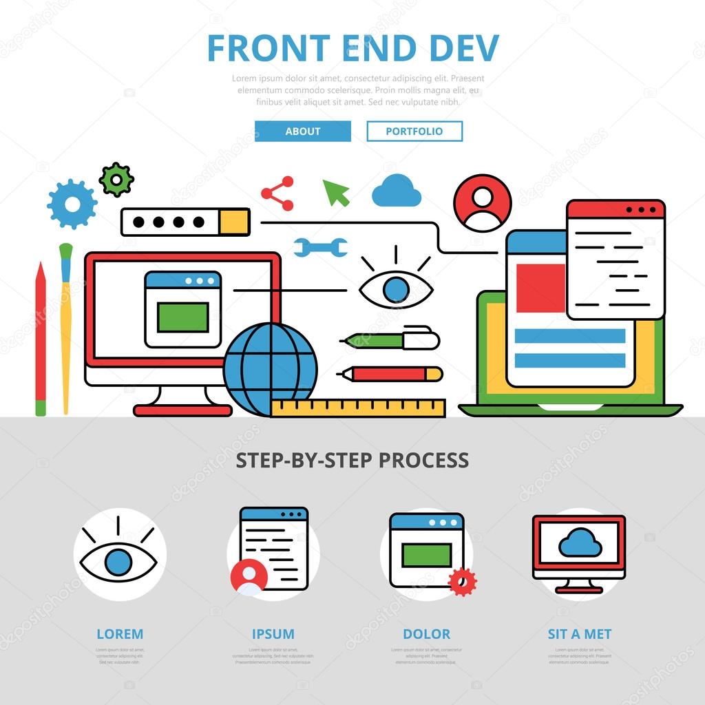 Development application software concept.