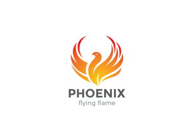 Phoenix Logo flying bird  clipart