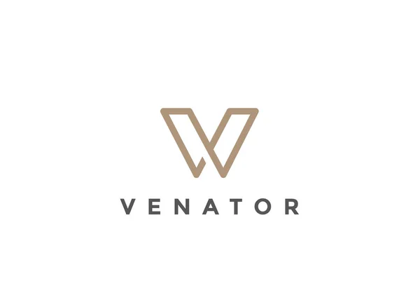 Letter V Logo Monogram design — Stock Vector