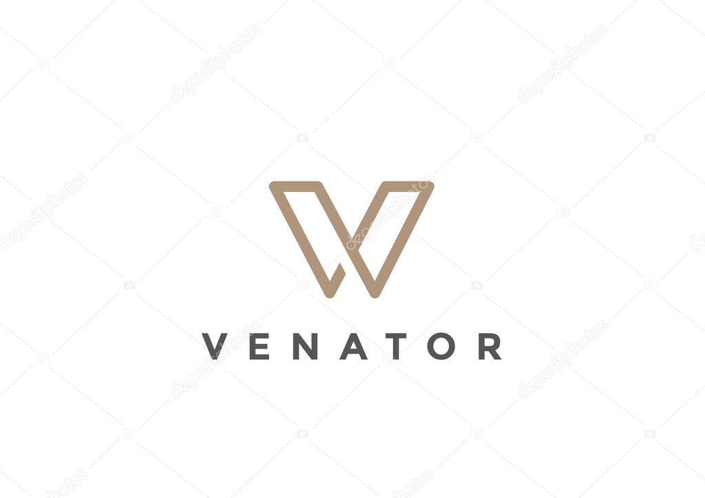 Letter V Logo Monogram design 