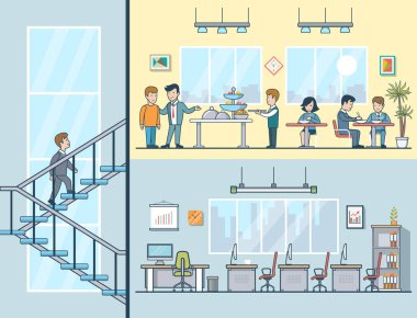 İş adamları office yaşam tarzı