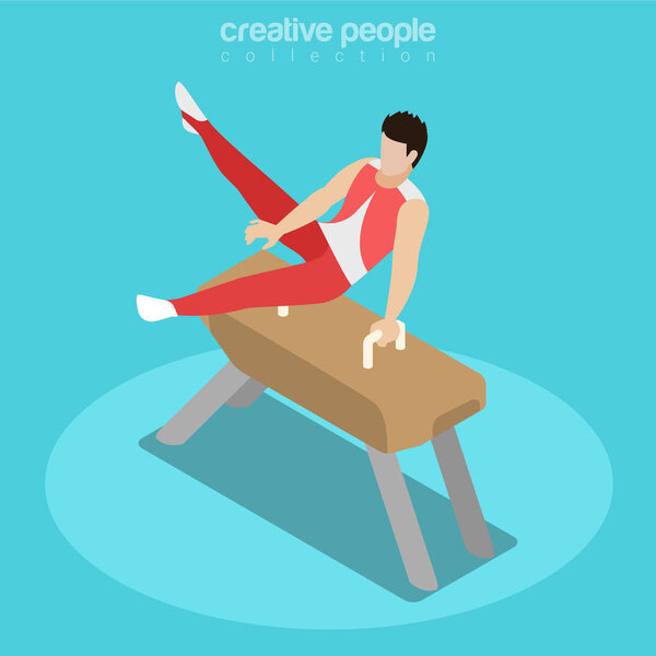 Гимнастка на Поммельской лошади
 