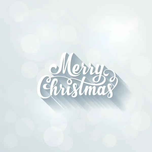 Boldog karácsonyt vektor szöveg Calligraphic Lettering design card template — Stock Vector