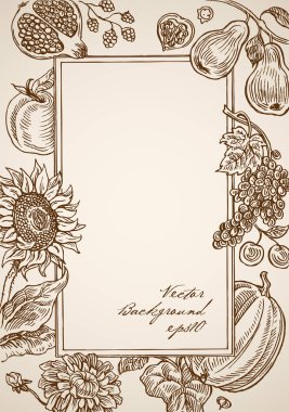  çiçek öğeleri kolaj doodle