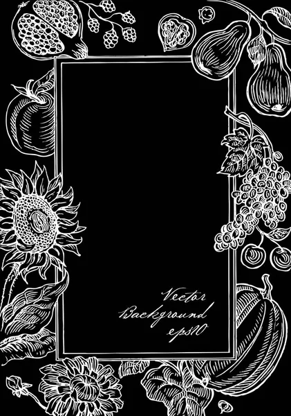 Éléments floraux collage doodle — Image vectorielle