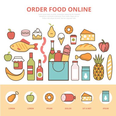 Tarım ürünleri infographics