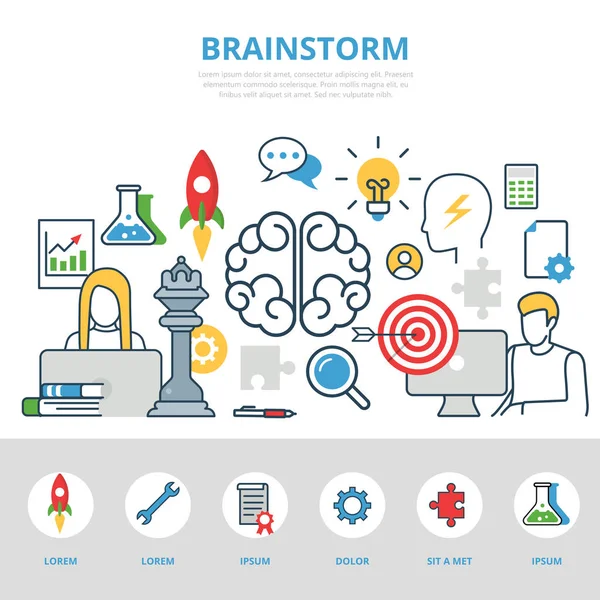 Orang Bisnis Bekerja - Stok Vektor