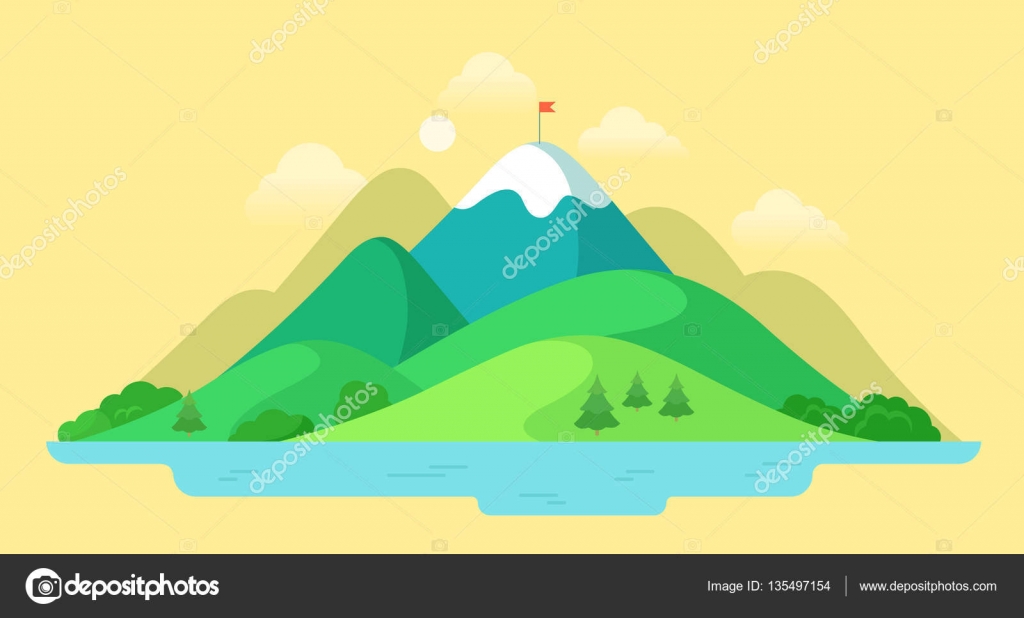 Green Mountain Vector Images Royalty Free Green Mountain Vectors Depositphotos