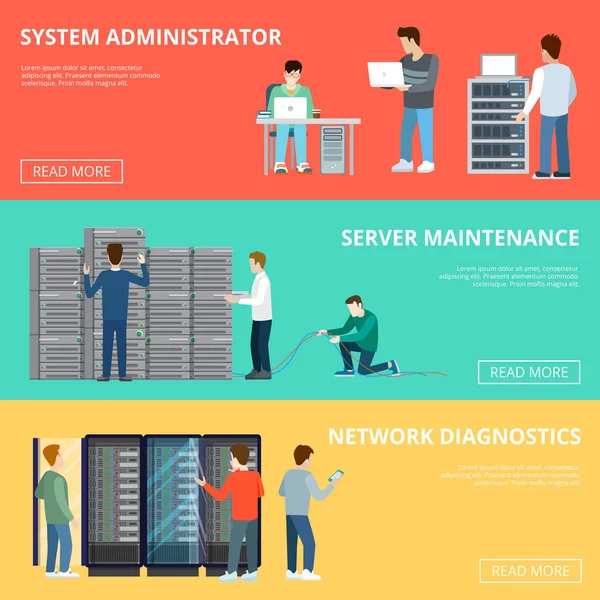 Verstelbare servercomputer — Stockvector