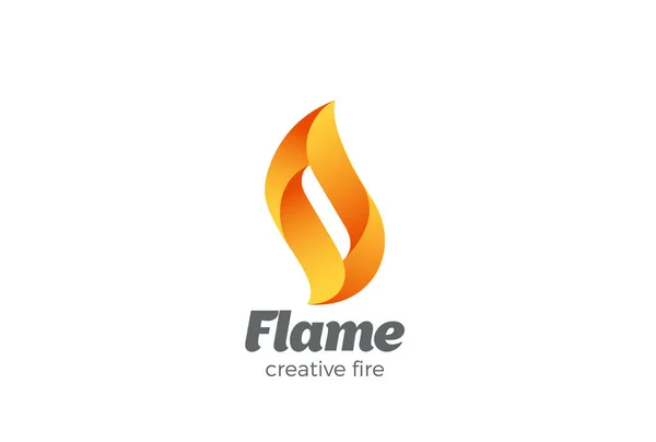 Logo de l'entreprise flamme — Image vectorielle