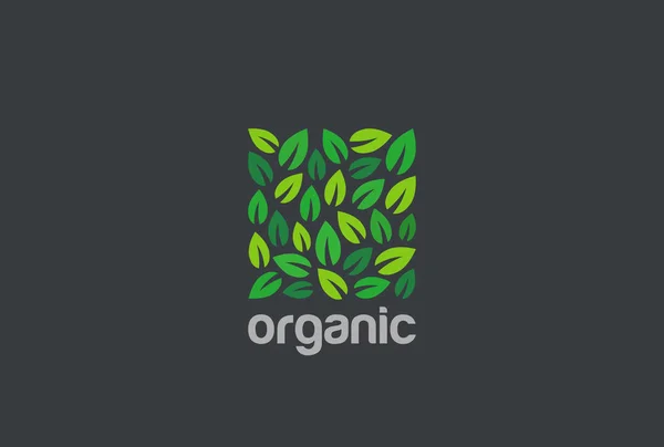 Organic business logo — Stock Vector