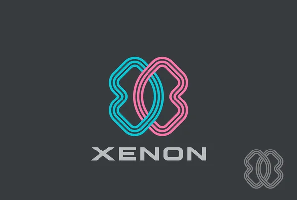 Logo commerciale dello xenon — Vettoriale Stock