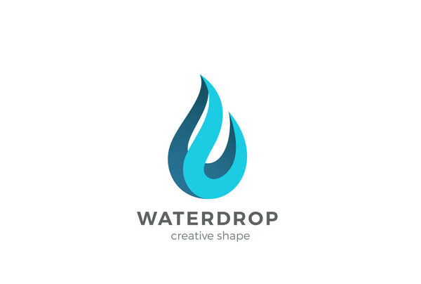 water drop business logo