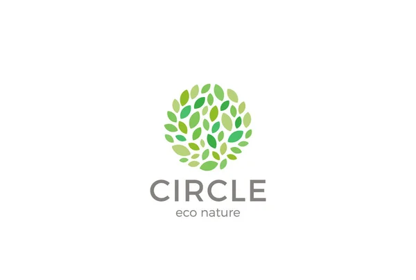 Logotipo do negócio natureza eco — Vetor de Stock