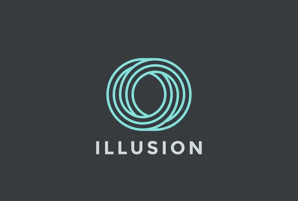 Logo společnosti iluze — Stockový vektor
