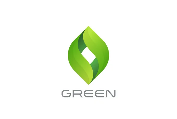 Grünes Unternehmenslogo — Stockvektor
