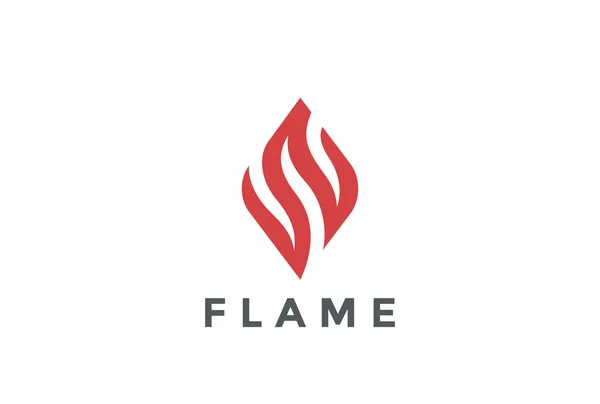 Logo společnosti plamen — Stockový vektor