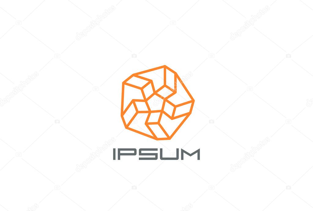 Abstract business logo, vector illustration