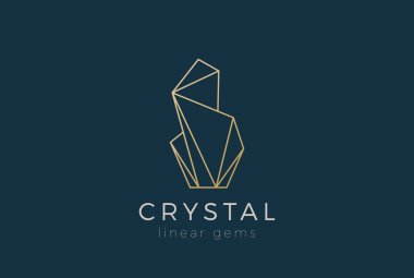 Crystal Gems Logo design  clipart