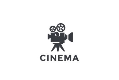 Sinema eski klasik kamera Logo tasarımı