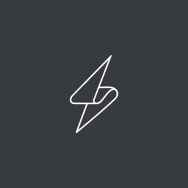 Design del logo Flash — Vettoriale Stock