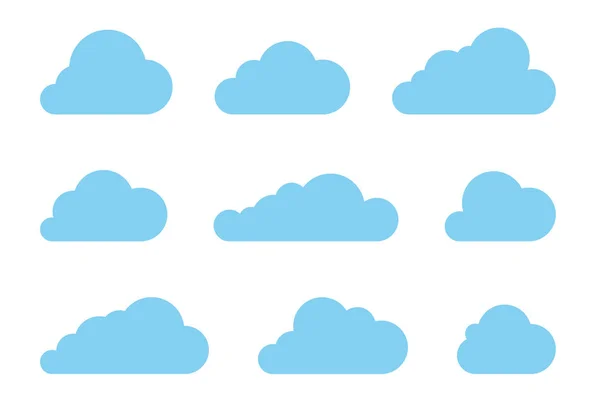 stock vector Cloud shapes design 
