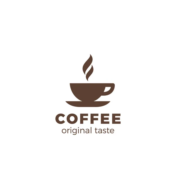 Kaffekopp Logotypdesign — Stock vektor