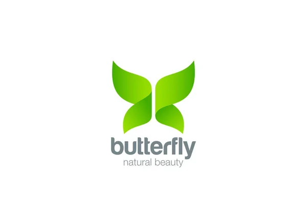 Schmetterling Logo Design abstrakt — Stockvektor