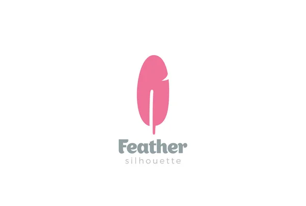 Дизайн логотипа Quill Feather — стоковый вектор