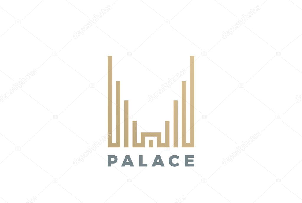 Luxury Hotel Palace Logo design 