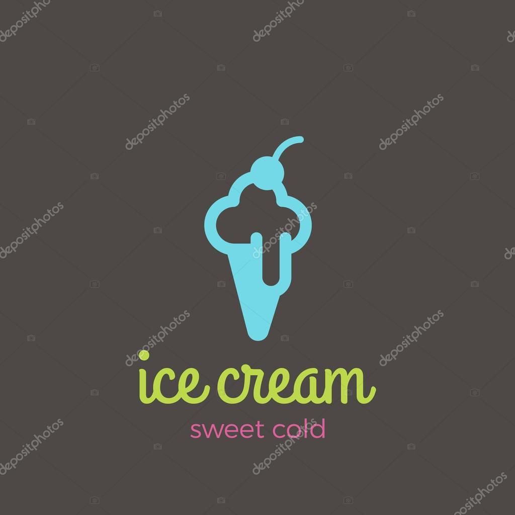 Ice cream Logo design vector template