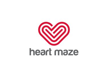 Heart Logo design  clipart