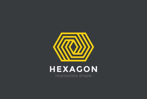 Business geometriska Logotypdesign — Stock vektor