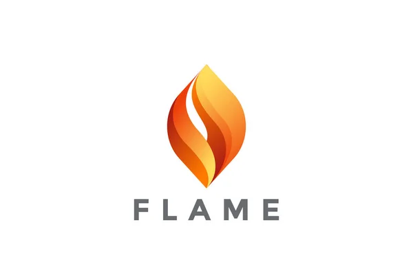 Fire Flame Logo — Stock Vector