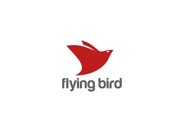Repülő madár embléma — Stock Vector