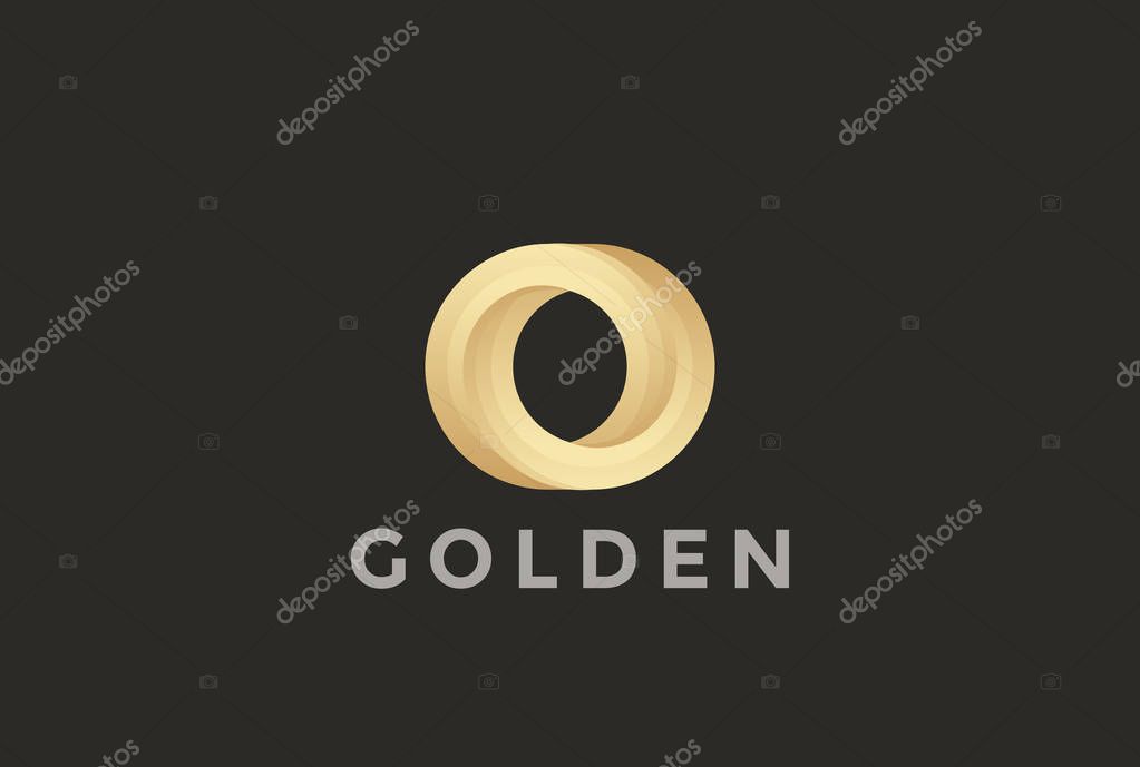 O letter Logo infinite shape design vector template.