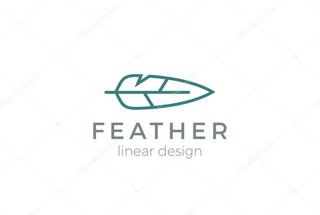 Quill Feather Pen Logo 