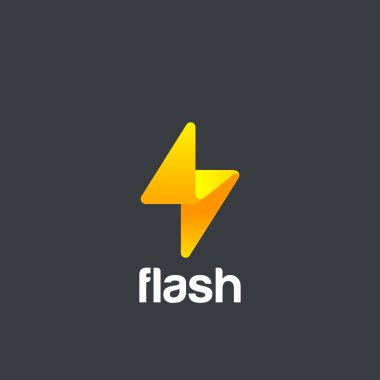 Flash Logo design vector template.