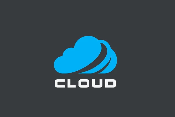 Cloud computing Logo vector de diseño — Vector de stock