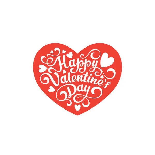Feliz día de San Valentín Texto — Archivo Imágenes Vectoriales