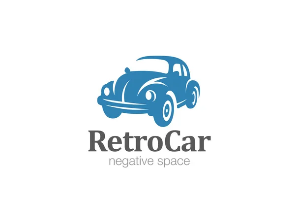 クラシックカーのロゴのデザインのベクトル — ストックベクタ