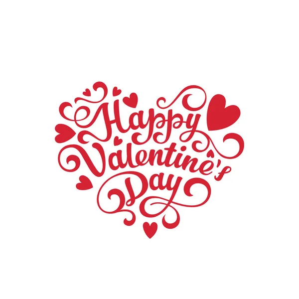 Happy Valentines day text — Stock Vector