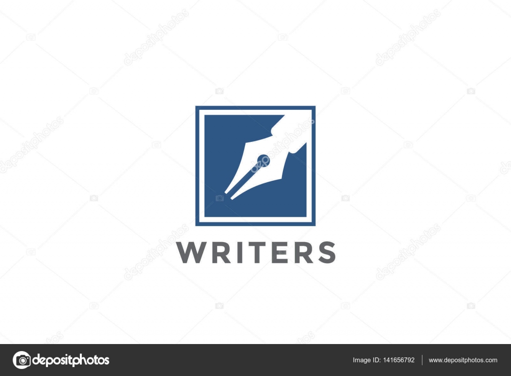 Pen Logo square shape design Stock Vector Image by ©Sentavio #141656792