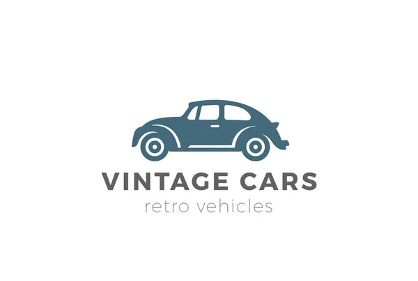 Design de logotipo de carro vintage —  Vetores de Stock