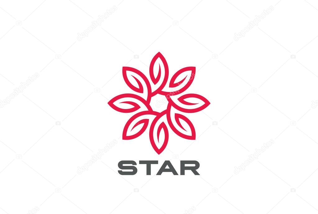 Star Flower Logo design