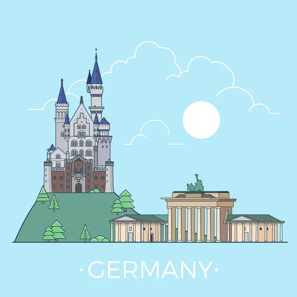 Allemagne modèle de conception de pays . — Image vectorielle