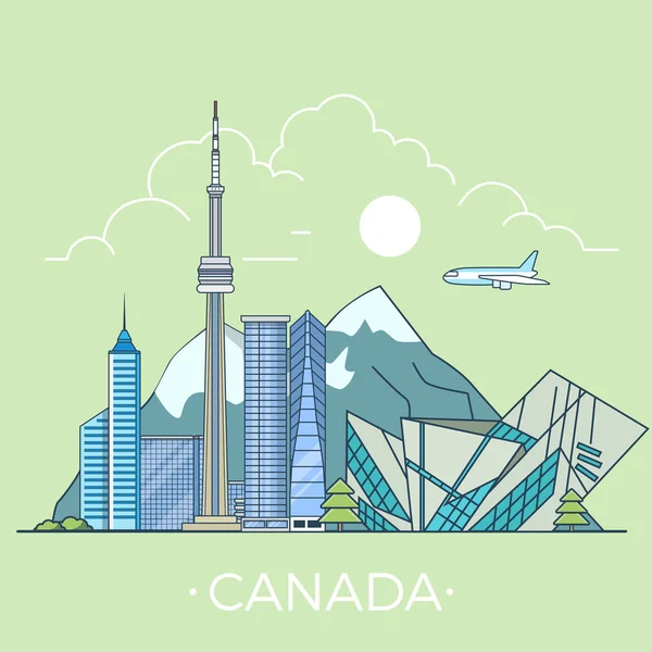 Plantilla de diseño país Canadá . — Vector de stock